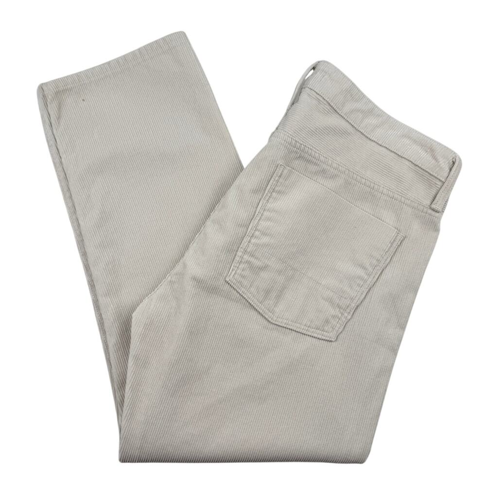 Vince Corduroy Cropped Pants 100% Cotton Size 10 Off-White Made in USA